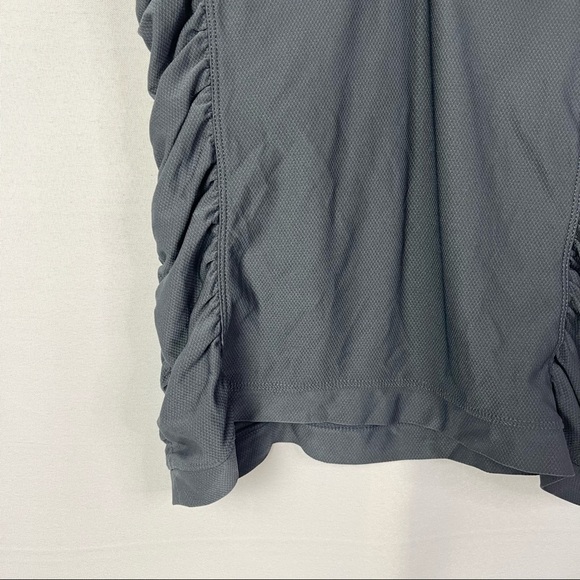 Athleta Gray Ruched Side Birdie Short Sleeve Golf Polo XS - Picture 4 of 4